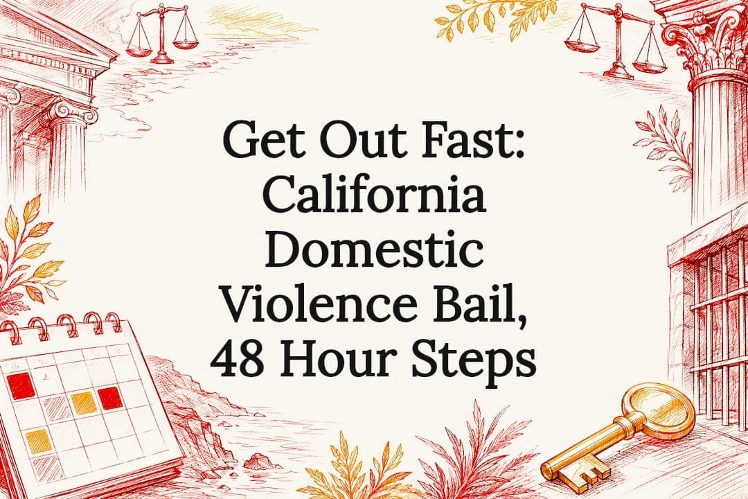Get Out Fast: California Domestic Violence Bail, 48 Hour Steps