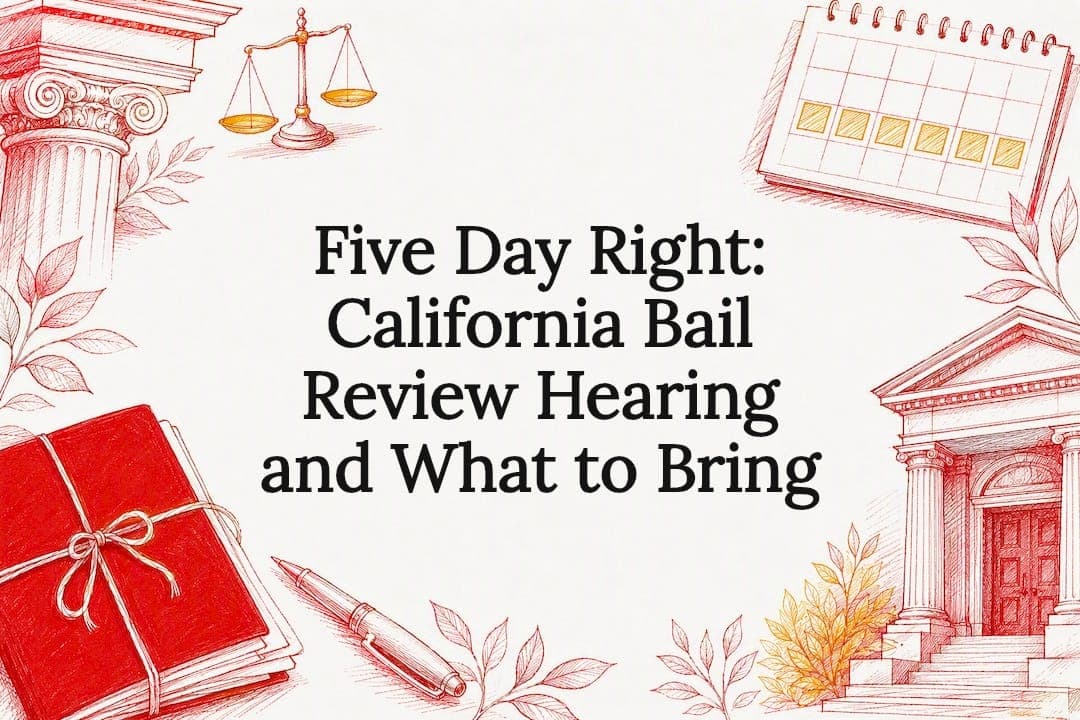 Five Day Right: California Bail Review Hearing and What to Bring