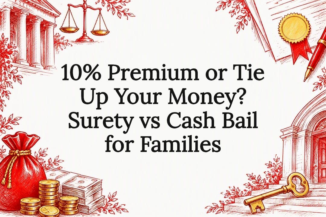 10% Premium or Tie Up Your Money? Surety vs Cash Bail for Families