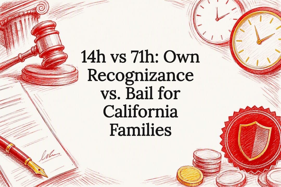 14h vs 71h: Own Recognizance vs. Bail for California Families