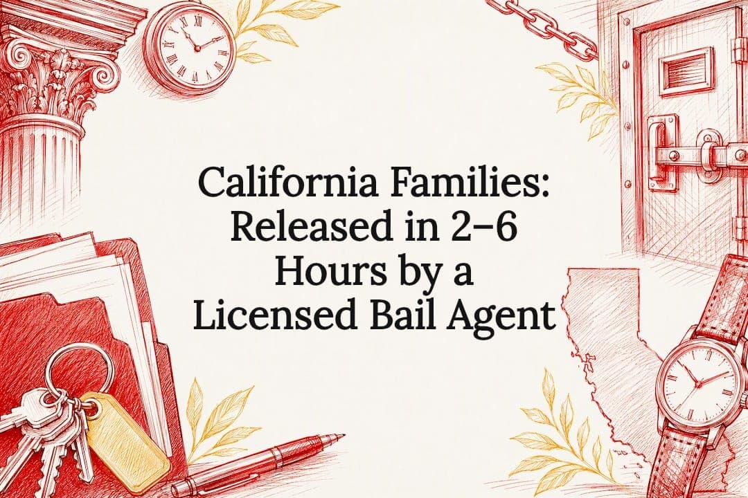 California Families: Released in 2–6 Hours by a Licensed Bail Agent
