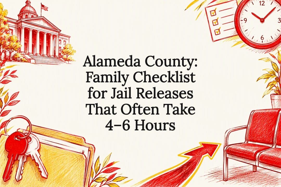 Alameda County: Family Checklist for Jail Releases That Often Take 4–6 Hours