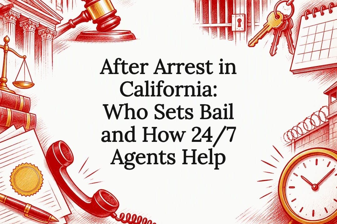 After Arrest in California: Who Sets Bail and How 24/7 Agents Help