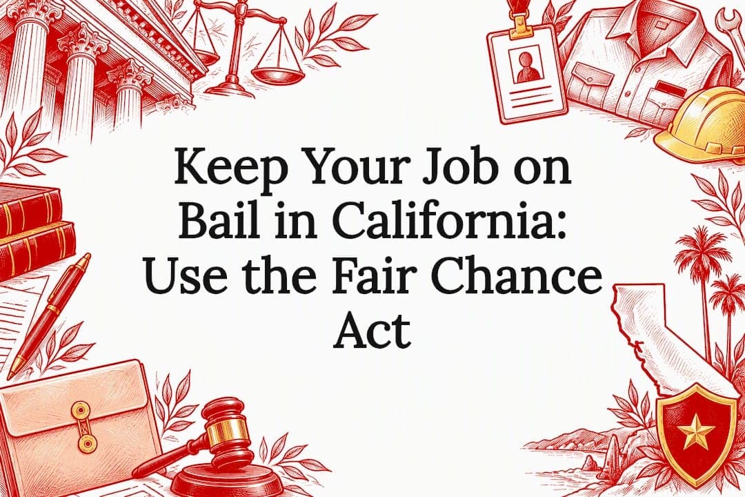 Keep Your Job on Bail in California: Use the Fair Chance Act