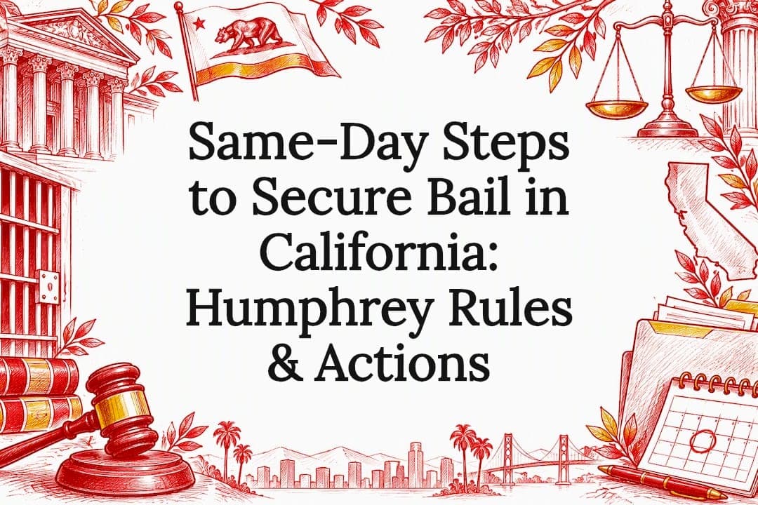 Same-Day Steps to Secure Bail in California: Humphrey Rules & Actions