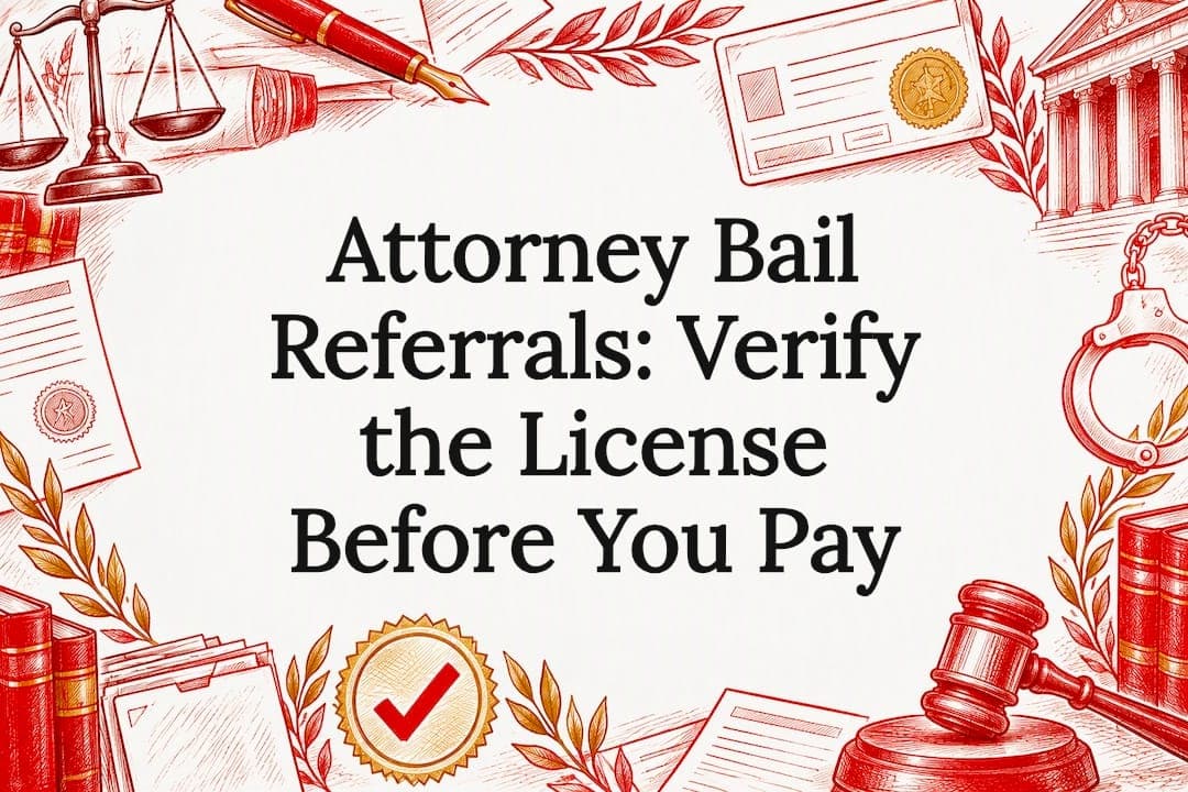 Attorney Bail Referrals: Verify the License Before You Pay